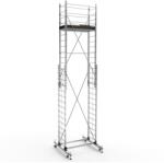 CRIANO Schela mobila aluminiu telescopica 2x4(m), inaltime lucru 8 metri, o platforma 1, 6x0, 6(m), max 200kg/mp - CNO-SME-MEGA8 (CNO-SME-MEGA8) - albertool