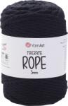 Yarn Art Macrame Rope 5 mm 85 m 750 Black Șnur (Macrame Rope 5 mm 750)