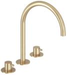 RAVAK Espirit álló mosdócsaptelep, 3 furatos 270 mm leeresztő nélkül ES 018.60GLB, Gold Brushed X070599 (X070599)