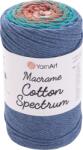 Yarn Art Macrame Cotton Spectrum 225 m 1327 Orange Turquoise Grey Șnur (Macrame Cotton Spectrum 1327)