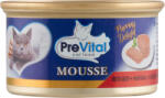 PreVital Mousse nedves macskaeledel, macskatáp felnőtt macskáknak marhával pástétom konzerv - 85 g