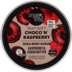 Organic Shop puhító testradír málnával és kakaóvajjal - 250 ml
