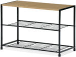 Autronic GD-413 OAK Leik, 3 polcos cipőtartó, 63 x 30 x43, 5 cm, 3 emelet