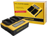 igen PATONA LC-E19 akkumulátor töltő (DUAL) (LCD) (for Canon LP-E19) (7686)