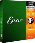 Elixir 14207 NanoWeb Light/Medium 45-135 Set de 5 corzi pentru bas (<![CDATA[14207]]>)
