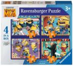 Ravensburger Puzzle 4in1 - Minyonok 4 Ajánlott 3-99 éves korig unisex [Cikkszám 11055]