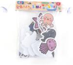 Retoys Szivacs fürdőjáték hálóban, tengeri állatok és dínók, 18 db Ajánlott 3-6 éves korig unisex [Cikkszám 11149]