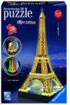 Ravensburger Eiffel-torony 216 darabos 3D puzzle fénnyel Ajánlott 10-99 éves korig unisex [Cikkszám 88017]