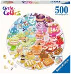 Ravensburger Puzzle kör 500 db - Desszertek Ajánlott 12-99 éves korig unisex [Cikkszám 70833]