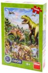 Dino Puzzle 100 db XL neon- Dínók világa Ajánlott 5-10 éves korig fiúknak [Cikkszám 68547]
