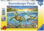 Ravensburger Puzzle 100 db - Teknősök találkozója Ajánlott 6-10 éves korig unisex [Cikkszám 53588]