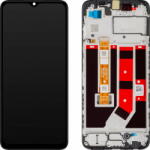 OPPO Piese si componente Display cu Touchscreen Oppo A18 / A38, cu Rama, Negru, Service Pack 621029000099 (621029000173) - pcone