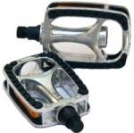 Union SP-811 gumibetétes alumínium városi pedál, ezüst-fekete