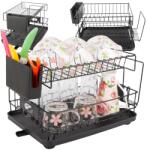  Kétszintes konyhai szárító tálcával (v07349)