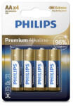 Philips LR6M4B/10 elem premium alkali aa 4-bliszter (LR6M4B10)