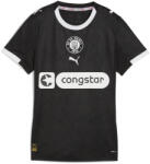 PUMA Női Futball Rövid Ujjú Póló V-nyakú, Klub Logó 25/26 Ausweichtrikot PUMA fehér|fekete