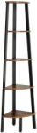  Sarokpolc TAYLOR 5 polc 159x34 cm, rusztikus barna