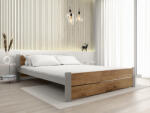  Ágy IKAROS DOUBLE 180 x 200 cm, artisan tölgy/szürke Ágyrács: Lamellás ágyrács, Matrac: Deluxe 10 cm matrac