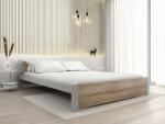  Ágy IKAROS 160 x 200 cm, sonoma tölgy/szürke Ágyrács: Ágyrács nélkül, Matrac: Sommera 18 cm matrac