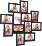SONGMICS Fekete Képkollázs Keret 12 db 10x15 cm-es Fotóhoz (EUZ-RPF22BK)