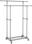 SONGMICS Gurulós ruhaállvány, szürke 87-150x52x166/146cm (LLR13GY)