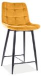 SIGNAL MEBLE Bárszék CHIC H-2 Velvet | curry (CHICH2VCCU)
