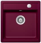 SCHOCK Mono N-100S Cristadur Berry egymedencés gránit mosogató automata dugóemelő, szifonnal, bordó, beépíthető (6426980541786)