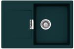 SCHOCK Mono D-100 Cristadur Green Line Ivy gránit mosogatótálca, szifonnal, sötétzöld, beépíthető (6426980541762)