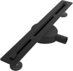 Gamma Proline lineáris padlóösszefolyó 60 cm, fekete, beépíthető (OLPL-600bk)