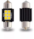  LED izzó 12V szofita 6 SMD LED 31mm FEHÉR CANBUS