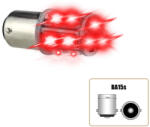  LED izzó 24V BA15s 13 SMD LED piros