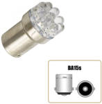  LED izzó 24V BA15s 9 LED fehér
