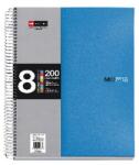 Miquelrius A4 8x25lapos kockás kék spirálfüzet (A15246187)