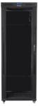 Lanberg FF01-8842-12BL 19 42U SZÉL: 800 MÉLY: 800 MAG: 2097 lapraszerelt üvegajtós fekete rack szekrény (FF01-8842-12BL)