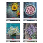 Herlitz Flower A4 70lapos kockás spirálfüzet (09542861)
