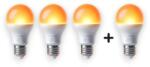 Lunesto Bec LED portocaliu E27 pachet 3+1 gratuit