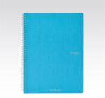 Fedrigoni Ecoqua A4 70lapos türkiz kockás spirálfüzet (19290111)