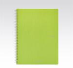 Fedrigoni Ecoqua A4 70lapos világoszöld kockás spirálfüzet (19290107)