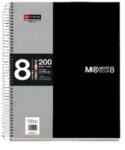 Miquelrius A5 8x25lapos kockás fekete spirálfüzet (A15246227) - oneclick