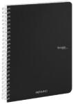Fedrigoni Ecoqua A5 70lapos fekete kockás spirálfüzet (19148109)