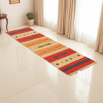 Bakhtar Indiai Kilim futószőnyeg 60x200 modern Kelim szőnyeg (01-60200)