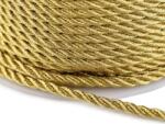 Fashion Sodrott zsinór lurexszel, arany színű, Ø2, 5mm, 20m, 510495