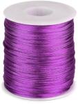 Fashion Szatén zsinór ékszerkészítéshez, karkötőkhöz, Ø1mm, 10m, 310187, lila