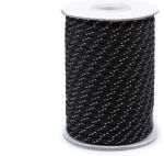 Fashion Színátmenetes paracord zsinór, ejtőernyő zsinór karkötőkhöz, Ø4 mm, 5m, 310230, fekete-fehér