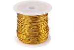 Fashion Zsinór lurexszel karácsonyi díszekhez, Ø2mm, 20m, 310357, arany