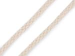 Fashion Pamut zsinór, kéder zsinór, 5mm vastag, 5m köteg, bézs - 290584