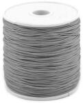 Fashion Poliészter zsinór ékszerkészítéshez, karkötőkhöz, Ø0, 5mm, 90m, 310113, világosszürke