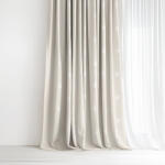 Goldea draperie decorativă natura - fulgi de zăpadă pe fond natural 180x135 cm