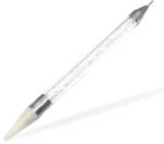  Strasszos Kőfelszedő Toll - Viaszos - Fehér (83815)