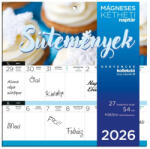 LIZZY CARD mágneses, kétheti tervezőnaptár, 22x22cm, 2026, Sütemények (LIZ-26220499) - mesescuccok